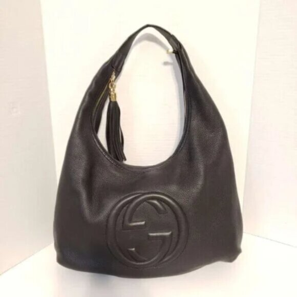 GUCCI Soho Leather Shoulder Bag 583-061524 - Picture 1 of 14